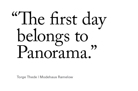 The first day belongs to Panorama