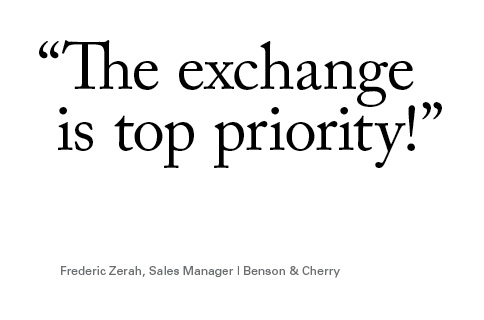 The exchange is top priority