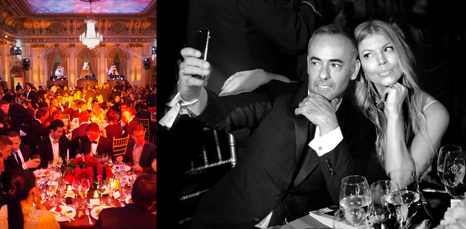 panorama-berlin-2014_Calvin Klein Collection designer Francisco Costa and Fergie Duhamel take selfies as they attend the amfAR
